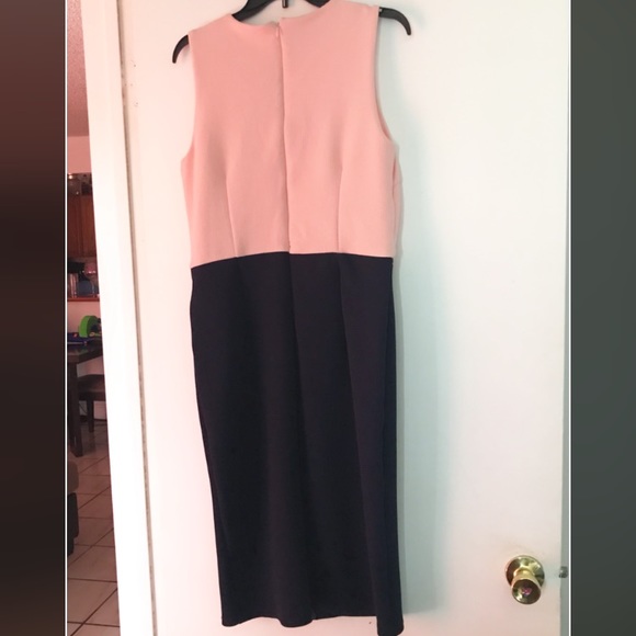 Spense pink and blue dress with zipper accent - Picture 2 of 6